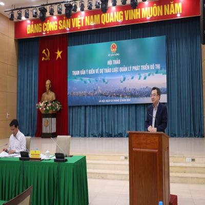 Hội thảo Tham vấn ý kiến về dự thảo Luật Quản lý phát triển đô thị